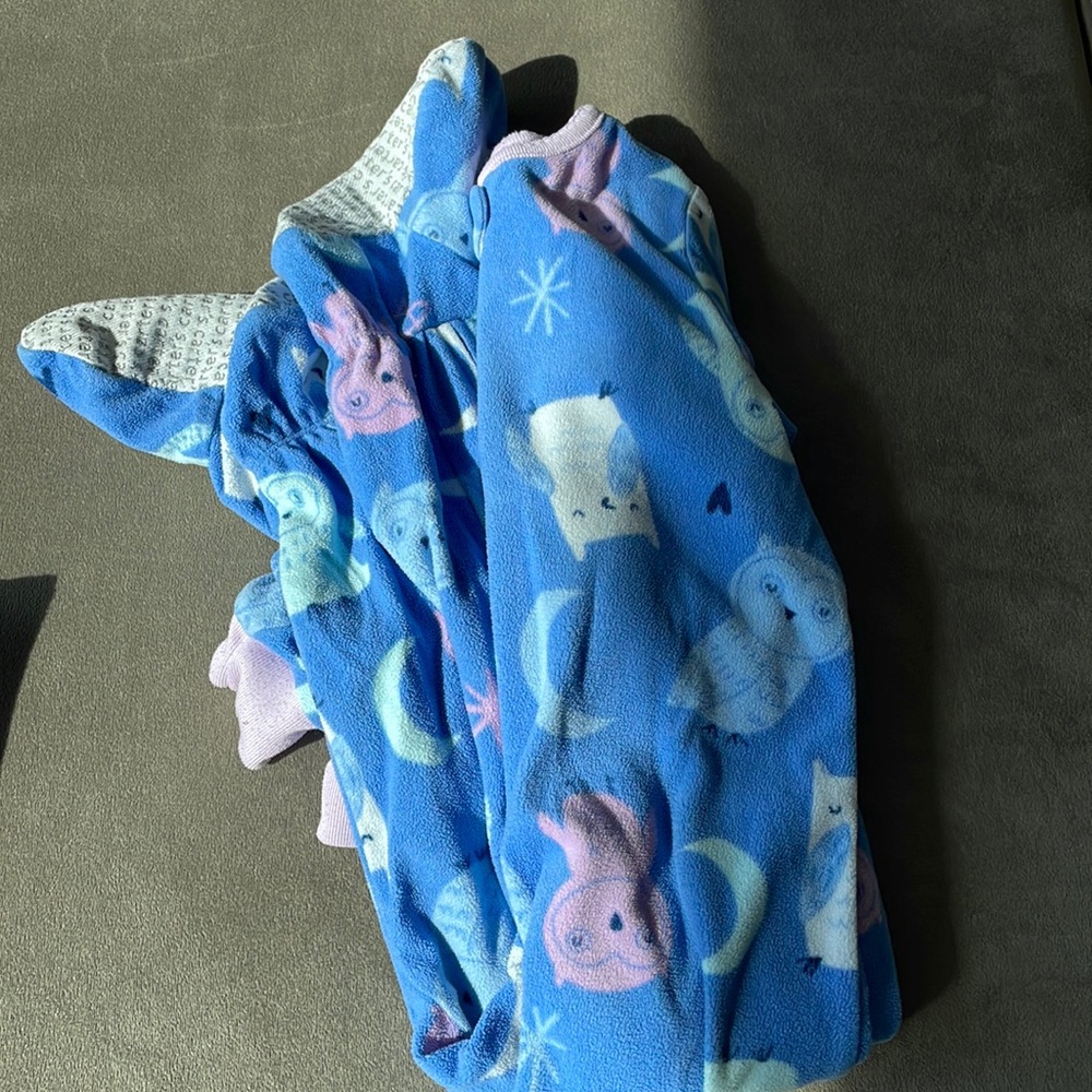 Fleece footed pajamas